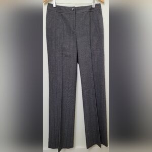 Semantiks Vintage Pinstriped Pants, Dark Gray, Red & White